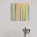 Melody of Flowing Colors | 40 cm x 40 cm x 2 cm | Original Art on Stretched Canvas