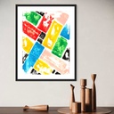 Dance of Bold Colors | 60 cm x 45 cm x 0.1 cm | Original Art on Rolled Canvas