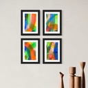 Waves of Light, Rivers of Hue | 42 cm x 29.7 cm x 0.1 cm | A set of 4 Original Arts on Acrylic Paper