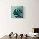 Echoes of Emerald Brilliance | 15 cm x 15 cm x 3 cm | Original Art on Stretched Canvas