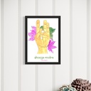 Yoga Mudra - Shunya Mudra | 21 cm x 14.8 cm x 0.1 cm | A5 Table poster on HQ Art Paper