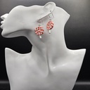 Cherry Swirl | Handmade Polymer Clay Earrings |  Women's Earrings