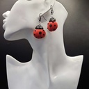 Ladybug | Handmade Polymer Clay Earrings |  Women's Earrings