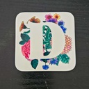 Bloom D | Square Coaster
