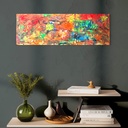Colors in Wild Motion | 30 cm x 90 cm x 2 cm | Original Art on Stretched Canvas